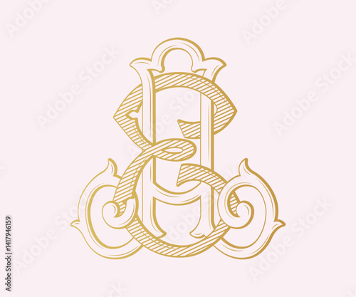 AE, EA, logo AE, logo EA, Letter AE, Letter EA, Monogram AE, Monogram EA , Wedding Monogram, Wedding Logo, Logo Design , Monogram Vintage