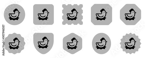 Editable hen, chicken vector icon. Animal, farm, livestock. Part of a big icon set family. Perfect for web and app interfaces, presentations, infographics, etc