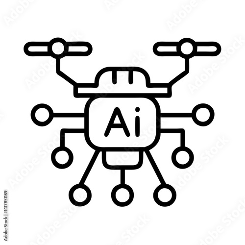 Ai drone technology artificial intelligence innovation unmanned aerial vehicle future tech system