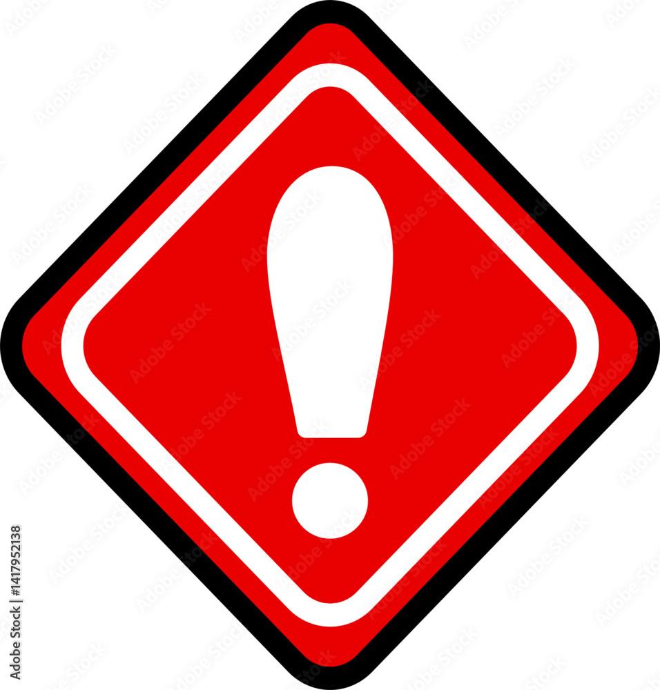 Warning Caution Symbol Red and White Diamond Warning Caution Symbol Red and White Diamond