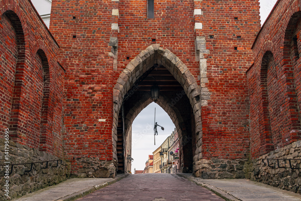 Brama Opatowska - Medieval entrance gate to Sandomierz old town
