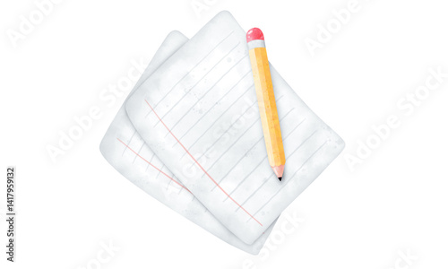 pencil on white background