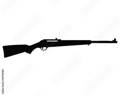 M1 GARAND silhouette vector isolated on white background