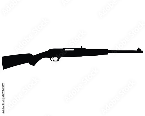 M1 GARAND silhouette vector isolated on white background