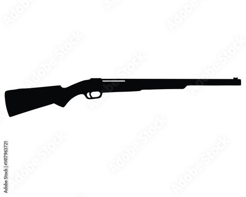 Shotgun silhouette vector isolated on white background 