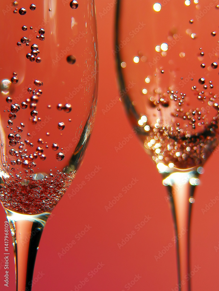 An abstract image featuring birthday and party elements close up in vibrant colors.