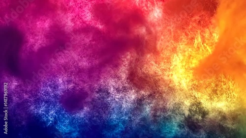 Abstract vibrant colorful smoke