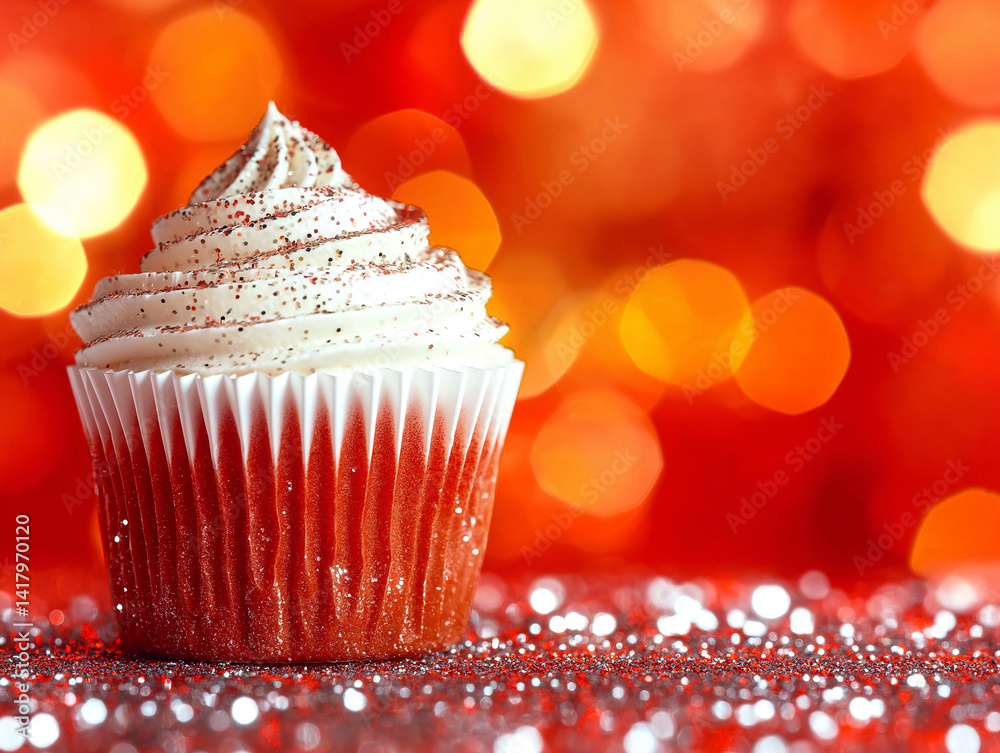 An abstract image featuring birthday and party elements close up in vibrant colors.