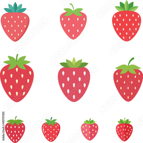 seamless pattern with strawberries