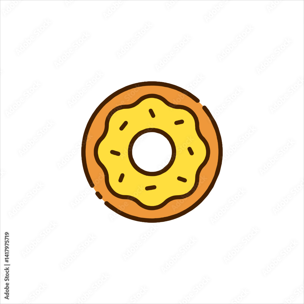 Obraz premium cookie isolated on white background