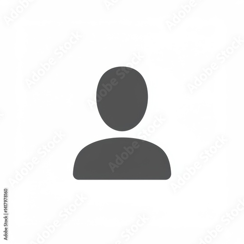 Gender-Neutral Minimalist User Profile Icon