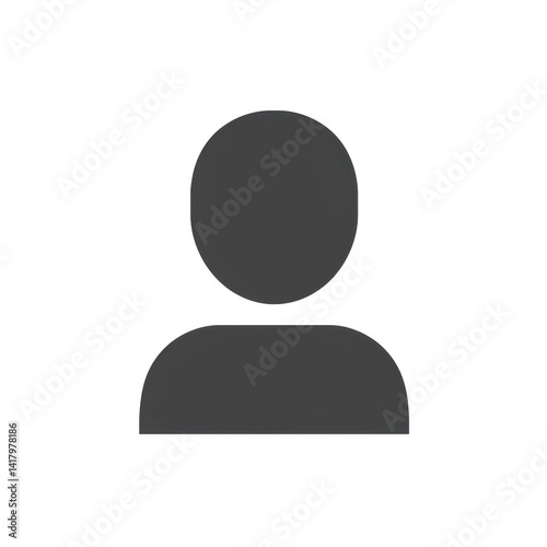 Gender-Neutral Avatar Silhouette Illustration