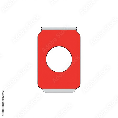 Free Download Simple and Sleek Cola Can Icon Vector Design - GFXLoad
