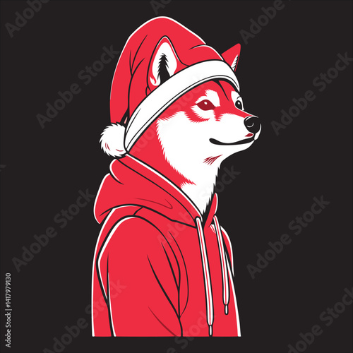 santa claus with a bag