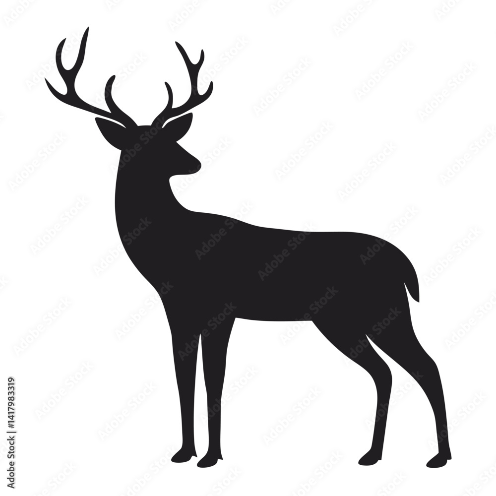 Obraz premium deer vector illustration