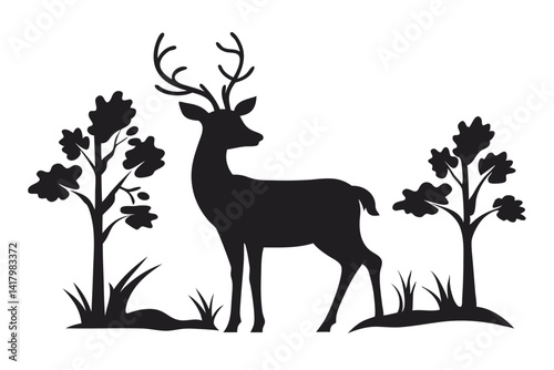 deer in a forest