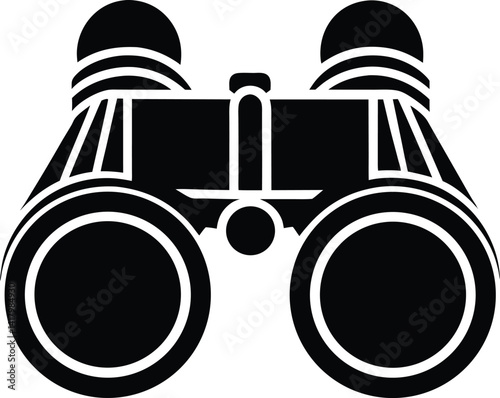 Binocular Field Glasses Silhouette Black Vector – Outdoor View