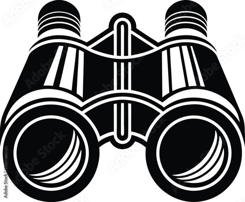 Binocular Field Glasses Silhouette Black Vector – Outdoor View