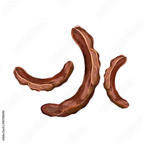 tamarind without skin without background