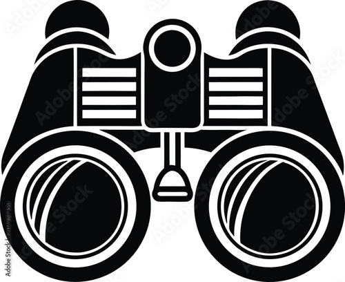 Binocular Field Glasses Silhouette Black Vector – Outdoor View