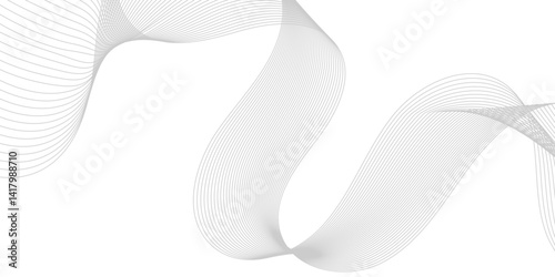 Curve wave seamless pattern.Abstract background with wave and curve line. 