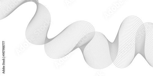 Curve wave seamless pattern.Abstract background with wave and curve line. 