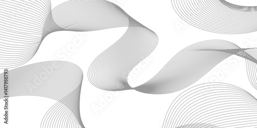 Curve wave seamless pattern.Abstract background with wave and curve line. 