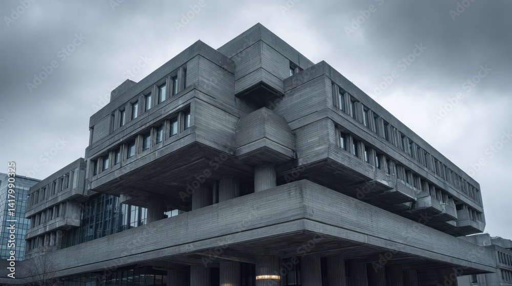 Obraz premium Modern concrete building