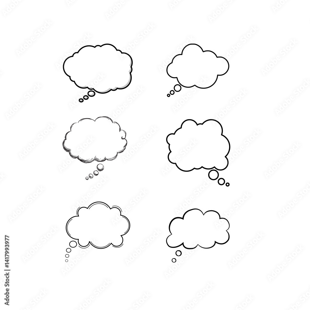 speech bubbles set speech bubbles set