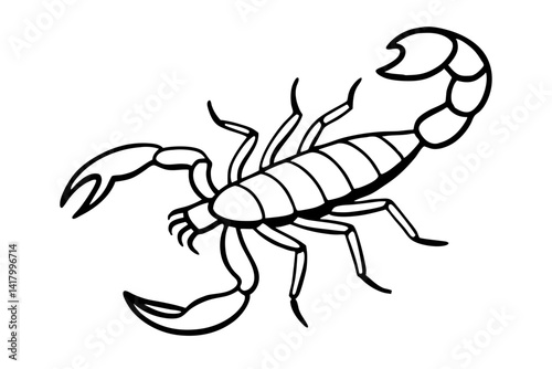 scorpion silhouette vector