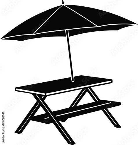 beach chair with umbrella
