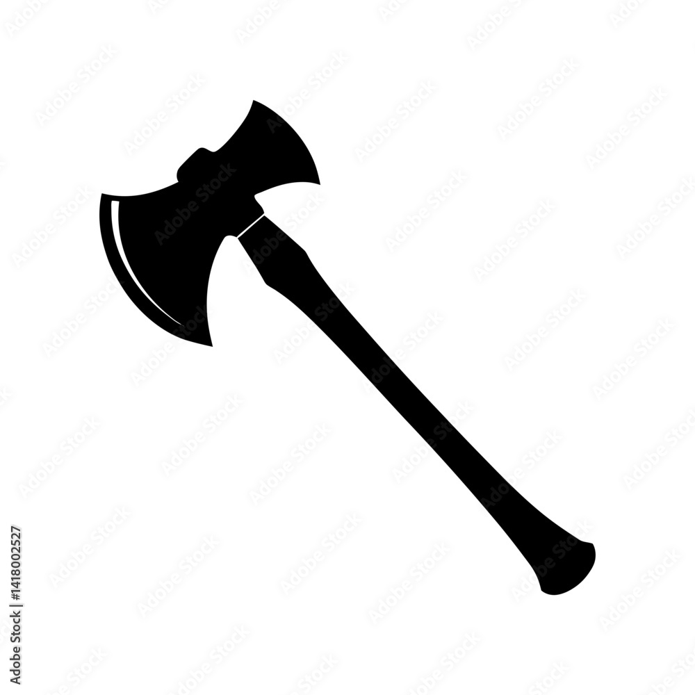Axe Silhouette vector illustration Axe Silhouette vector illustration