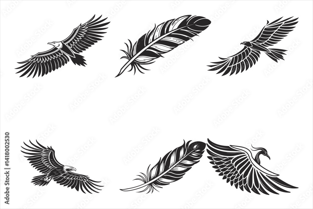 Fototapeta premium wings and birds 