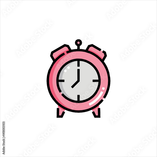 red alarm clock