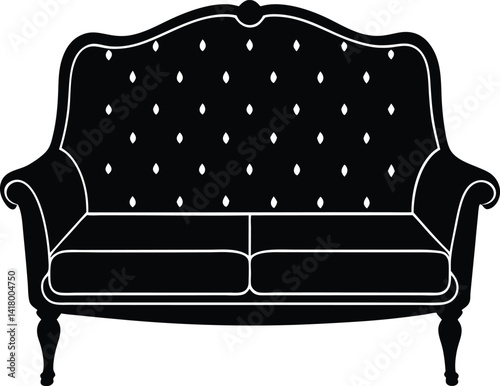 armchair isolated on white