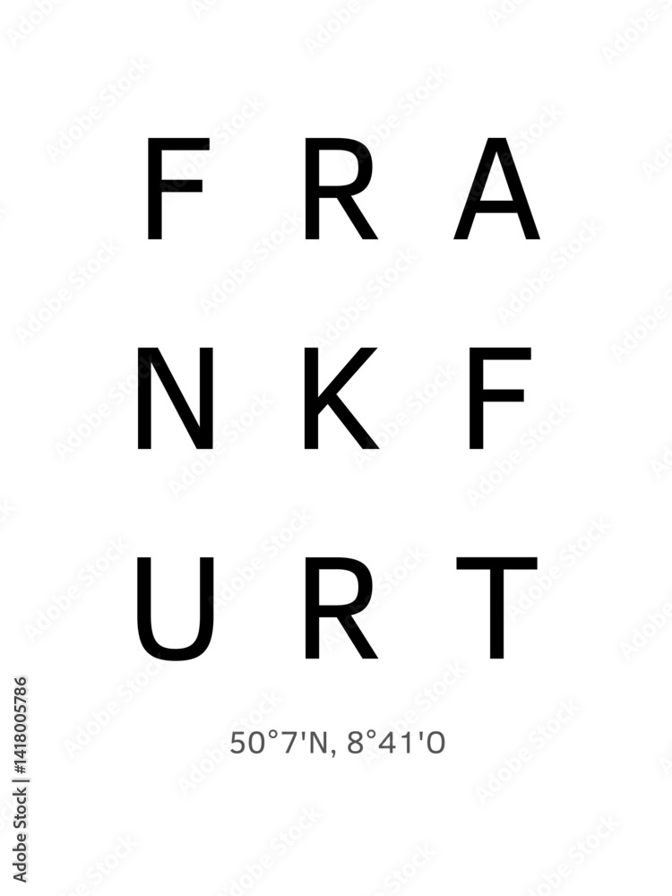Frankfurt und Koordinaten Frankfurt und Koordinaten