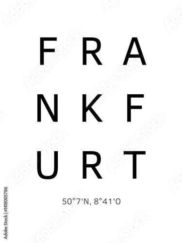 Frankfurt und Koordinaten