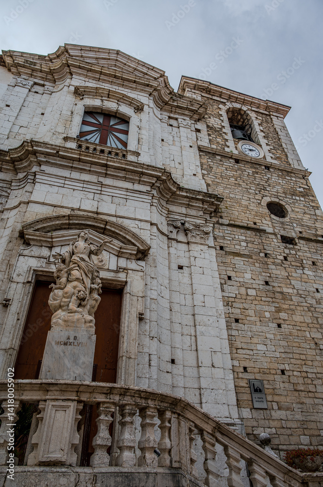 Fototapeta premium Frosolone, Molise. Church of Santa Maria Assunta 2025
