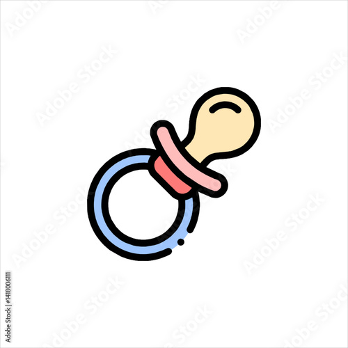 baby pacifier vector illustration