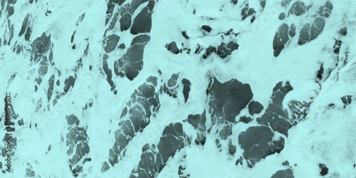 Abstract background of colorful liquid liner. Abstract texture of liquid acrylic. Macro mineral stone malachite on a white background	