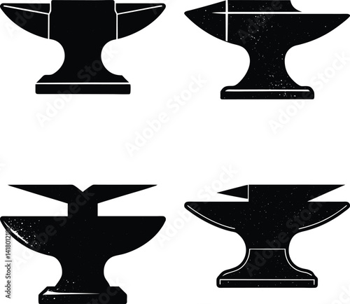 Anvil Silhouette vector illustration
