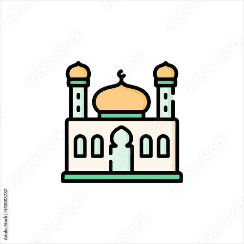 taj mahal vector illustration