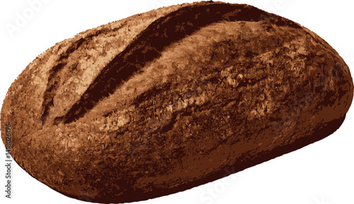 Artisan Bread: A rustic loaf of artisan bread with a perfectly textured crust and inviting aroma, symbolizing the simple pleasures of culinary craft. 