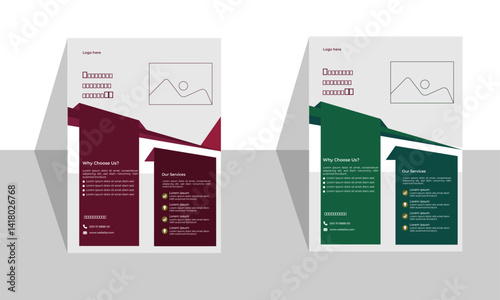 Business flyer design AI files