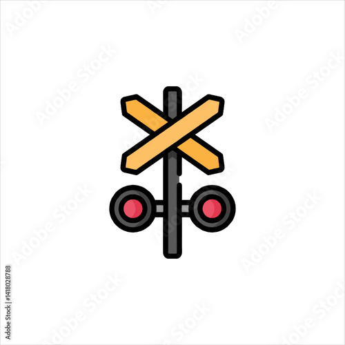 railroad crossing sign