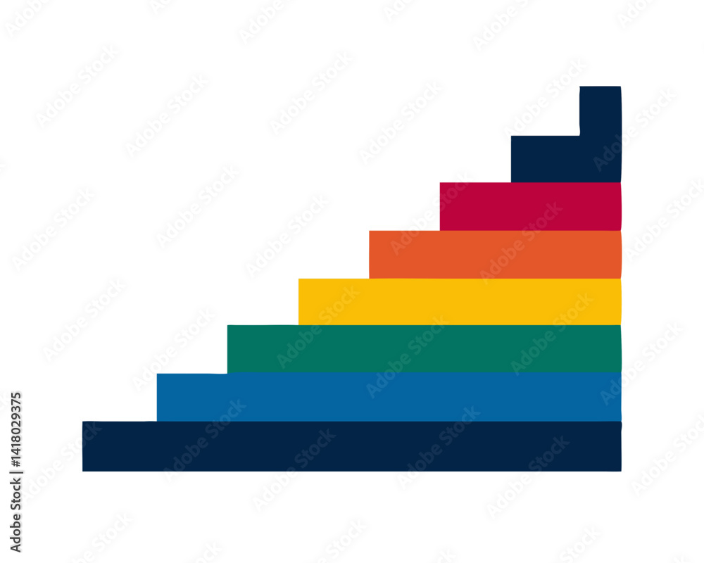 Fototapeta premium Rainbow Staircase Symbolizing Pride and Inclusivity 