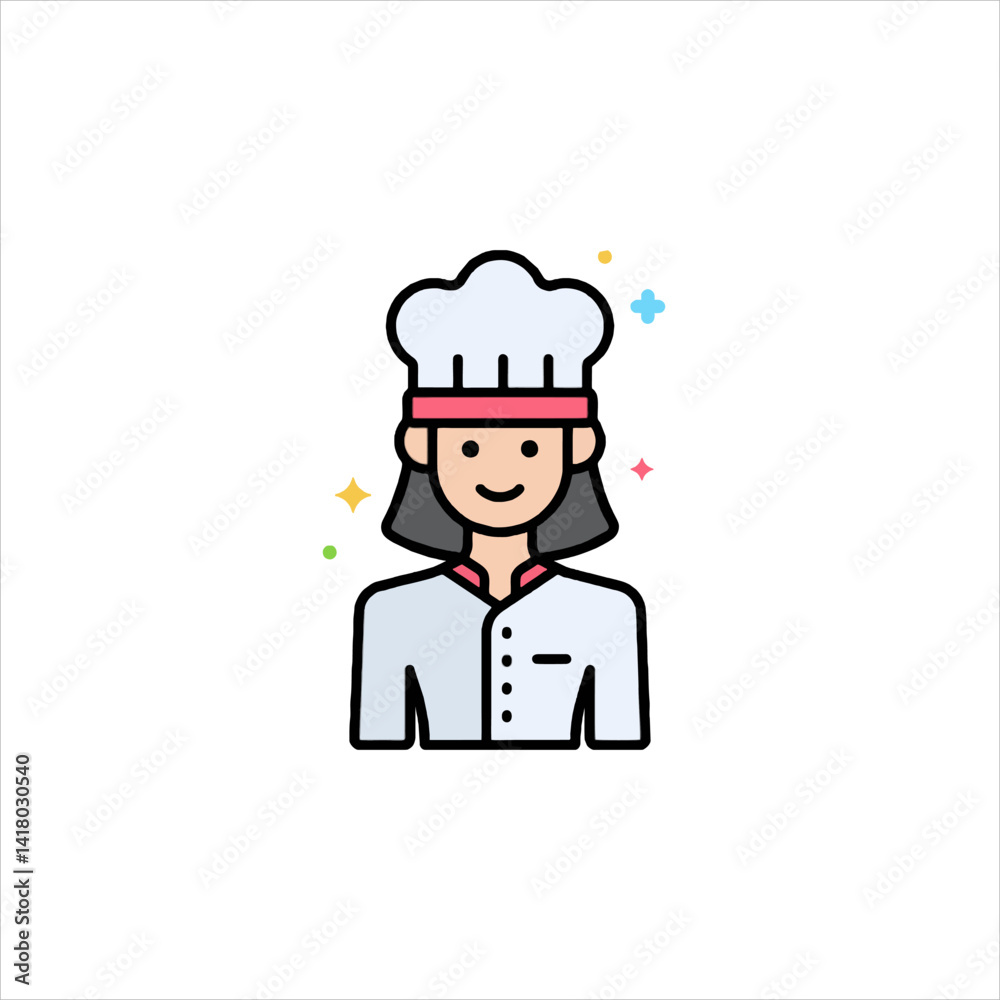 vector illustration of cartoon chef vector illustration of cartoon chef