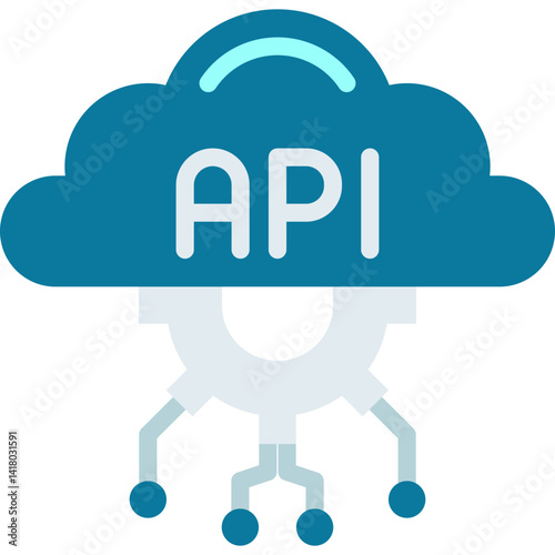 API single vector illustration icon