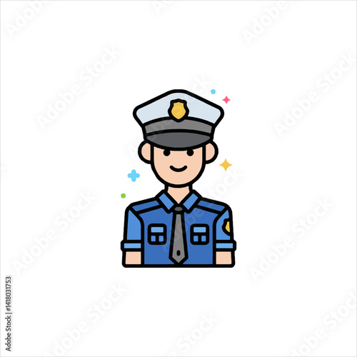 funny cartoon policeman
