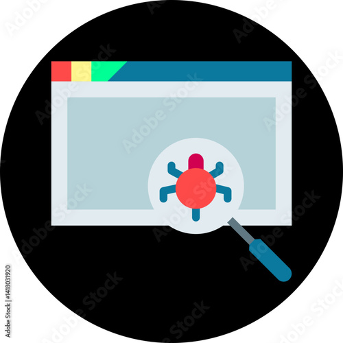 Insecure Code single vector illustration icon